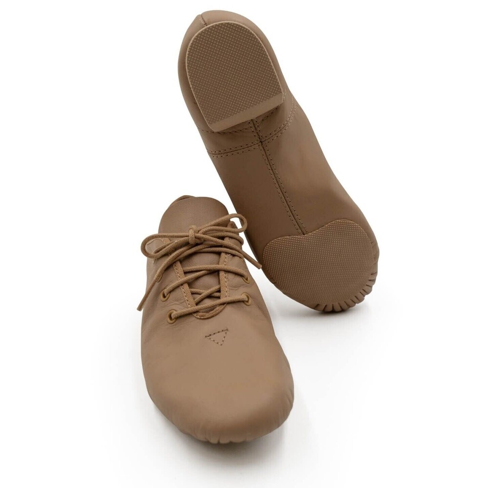 NEW Capezio Women's Size 7 M Split Sole Caramel Techno-Jazz Oxford Shoes EJ1 - Picture 3 of 7